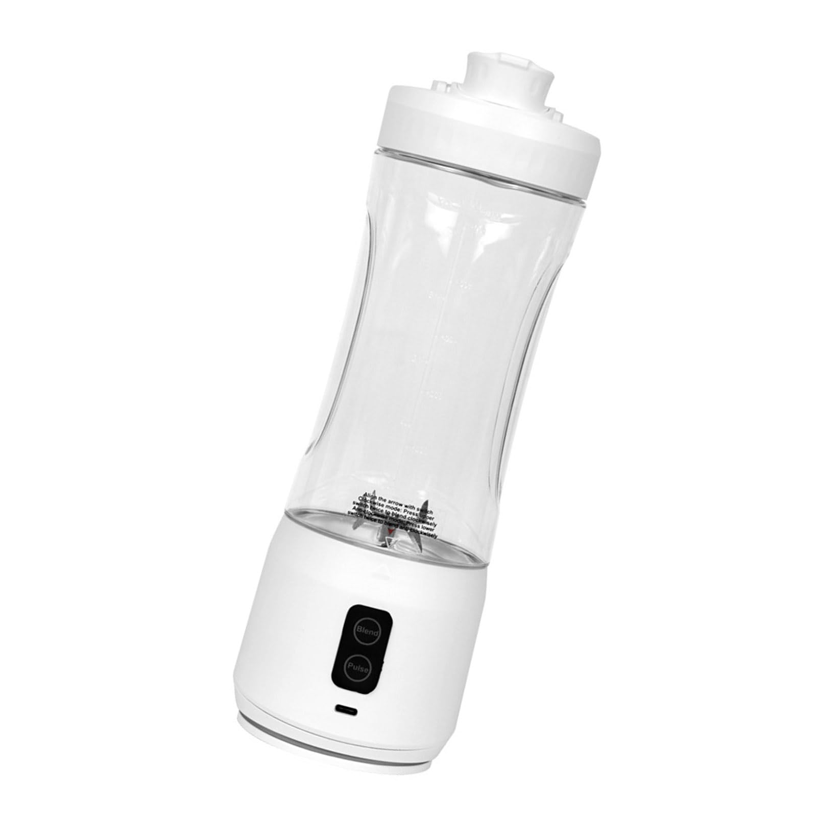 Uqezagpa 600ml Portable Blending Cup Electric Rechargeable Juicer Blending Portable for Shakes Mixing Shakes