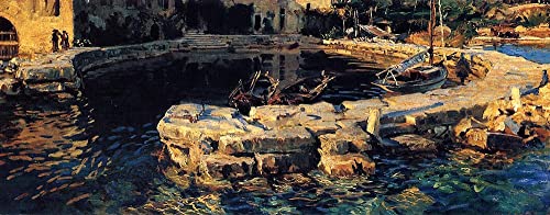 Affiche Toile Lac de Garde Sargent Émotion Artistique pour la Maison