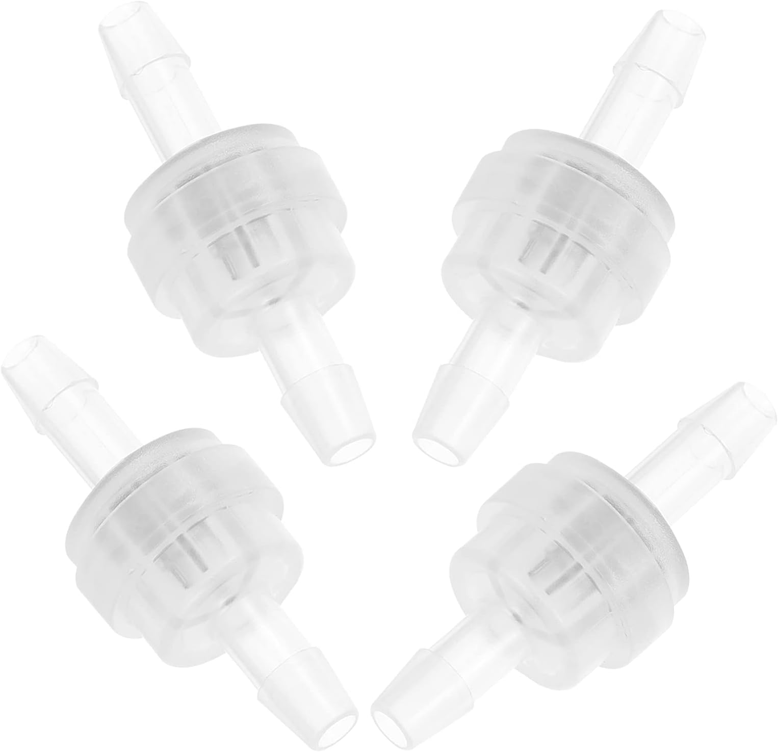 4pcs One- way Non- return Water Inline Fluids Check Valves for Water Pipe