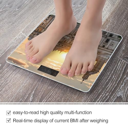 Báscula digital de baño con pantalla LED y vidrio templado miniatura 5