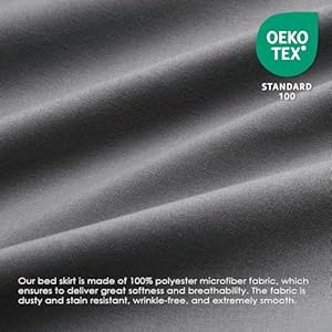 Freshculturekingbedskirtdustruffleforkingsizebedeasyfitwith15inchtailoreddropelasticwraparoundbedskirtkingsizehotelqualitybedskirtsforadjustablebeddarkgrey Urban Country Home Decor Freshculture king bed skirt dust ruffle for king size bed easy fit with 15 inch tailored drop elastic wrap around bed skirt king size hotel quality bed skirts for adjustable bed dark grey urban country home decor