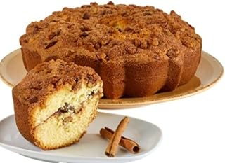 Rocky Mountain Old Fashioned Cinnamon Streusel Coffee Cake in a Happy Birthday Gift Tin - Super Moist & Shipped Fresh - Topped with Cinnamon & Sugar Coffee Cake - Delicious Recipe of Coffee Cakes