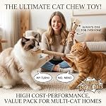 Cat Toys 3Pack Silvervine Chew Stick Kitten Treat Catnip Toy Kitty Natural Stuff Catnip for Cleaning Teeth Indoor Dental Snack Interactive - Image 5
