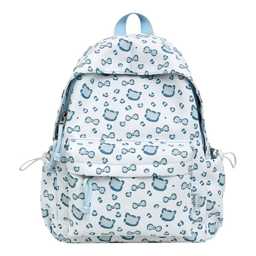 Sac à dos pour ordinateur femme grande capacité bleu aqua imperméable léger voyage