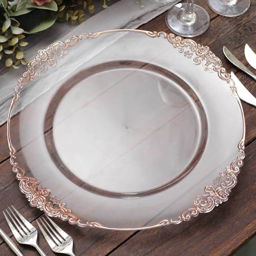 Efavormart 6 Pack Clear Rose Gold 13 Efavormart 6 Pack Clear Rose Gold 13