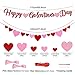 Galentine's Day Banner, Happy Galentines Day Garland Sign, Pink Red Heart Banners Decor Decoration Galentines Day Party Supplies