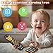Baby Phone TV Remote Toy Set, Bilingual Play Phones Toy Remote for Baby with Music Light for 6+ Months, Early Learning Baby Toys Gift for 1 Year Old Boys Girls Toddler Infant, English/Spanish, Orange