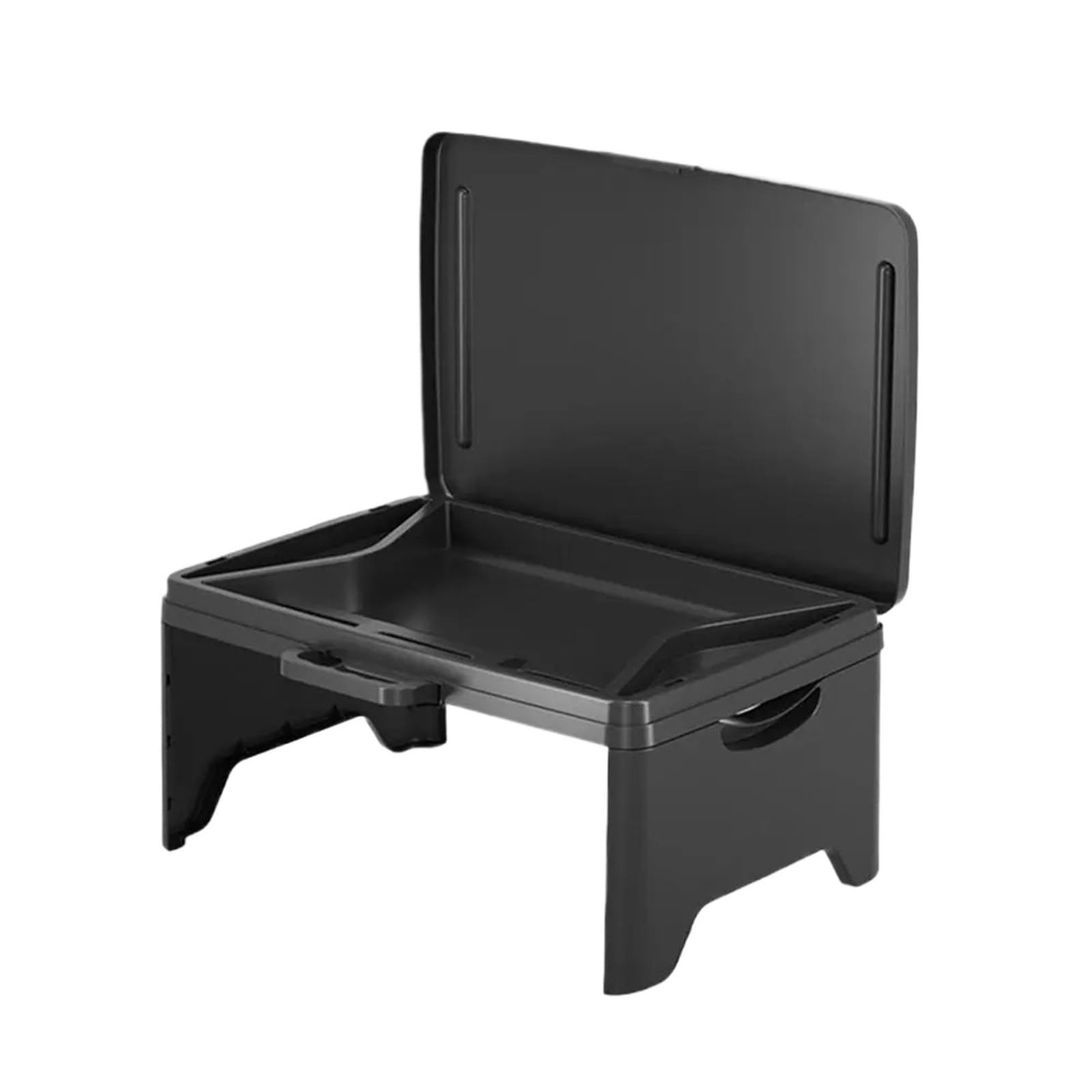 Tragbarer faltbarer Betttisch, multifunktional, zum Schreiben, Essen & Zubehör, vielseitiger Autotisch (schwarz), ideal für Zuhause und Reisen