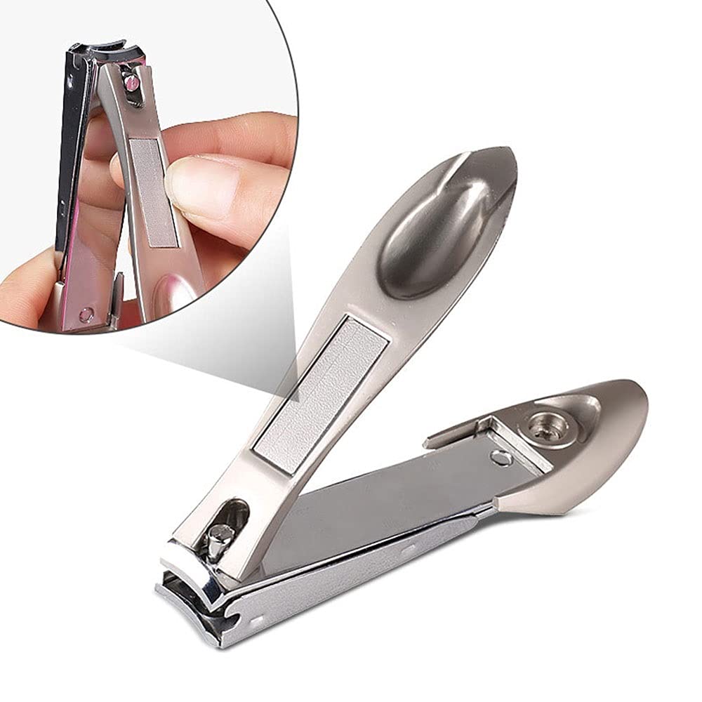 XIANGFAZJD Cortauñas Cajeras de uñas Acero Inoxidable Anti Splash Fingernail Cutter, Herramienta de manicura Diseño bionics, Archivo de uñas Scissor Pedicure Scissor Pedicure