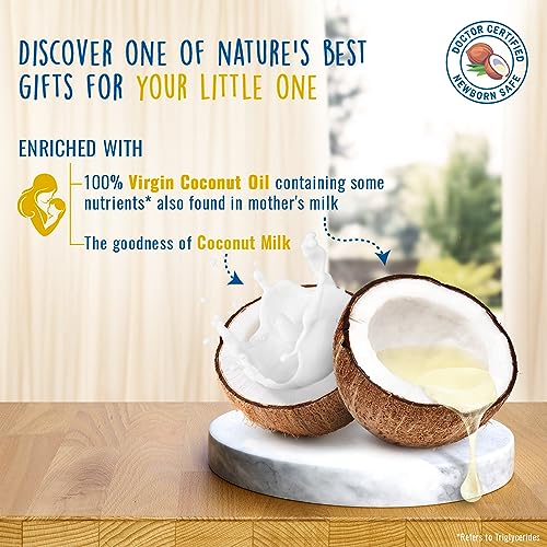 Parachute Advansed Baby Lotion for New Born Babies|Doctor Certified|Virgin Coconut Oil & Coconut Milk|Ph 5.5|24 Hour Moisturization|200Ml, Blue - Image 4