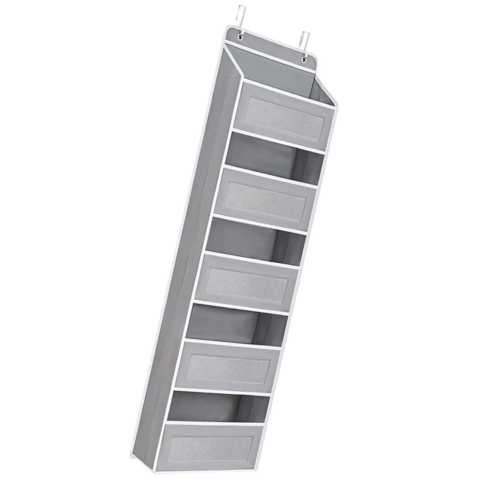 Nucelit Space Saving 5 Division Door Mounted Fabric Storage for Clothes Accessories Linens and More Vertical Door Storage