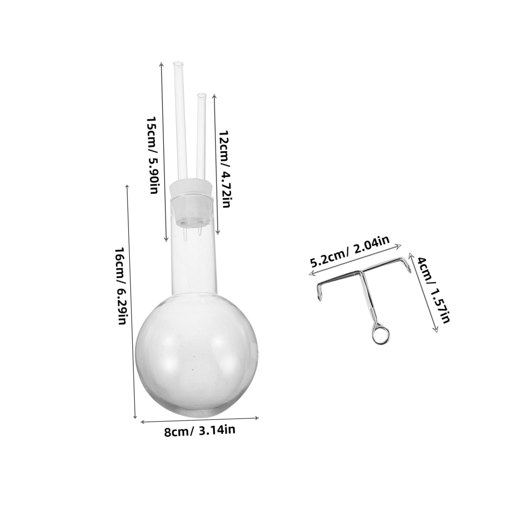 PRETYZOOM 2 Sätze Siphon Apparatus Chemie Demonstrationskit für Schule und Labor Tragbares Gaslöslichkeitsgerät Vielseitiges Unterrichtsmaterial für Oberstufe Interaktives Chemie-lehrmittel