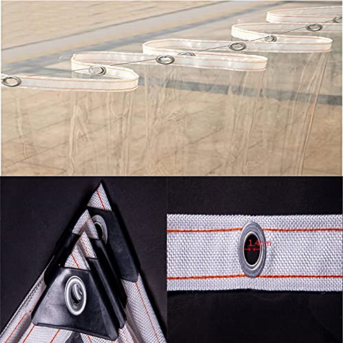 Buitengordijnen Waterdicht Zeildoek Tuinhuisje Balkongordijnen PVC Transparant Waterdicht Met Perforaties Kunnen Worden… - Image 4