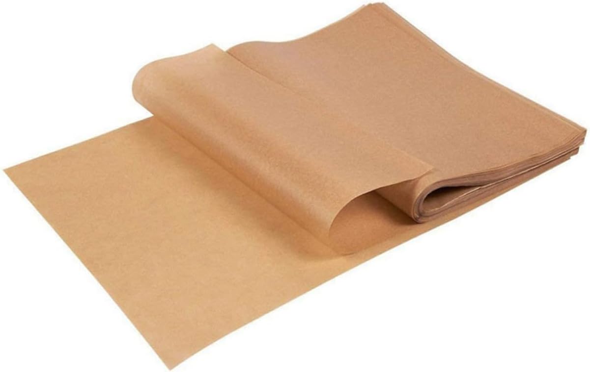 LIFKOME 200 Sheets Unbleached Parchment Paper for Air Fryer Baking Non-stick Bbq Sheets Liner Home Baking Paper Cake Supplies Non-stick