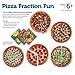Learning Resources Pizza Fraction Fun Game, 13 Fraction Pizzas, 67 Piece Game, Ages 6+