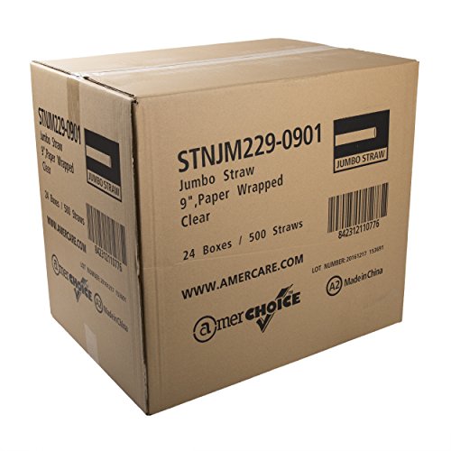 AmerCare Pitillos Jumbo de Papel Transparente 9 pulg x12000 miniatura 4