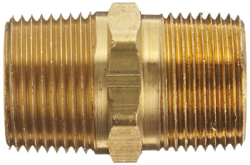 Dixon BCN75 Brass Fitting, Hex Nipple, 3/4" NPT Male