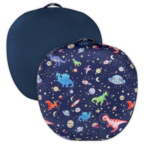GFU Newborn Lounger Cover Replacement, Soft Baby Lounger Cover 1 Pack, Breathable Infant Removable Slipcover for Boys Girls, Blue Dinosaur Pattern
