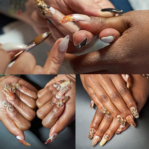 MUSILAN Professionelle 75ml Acrylflüssigkeit für Nägel, Monomer für Anfänger Nagelexperten DIY Nail Design, Acryl Nagelset mit 20g*4 Farben Acrylpulver Acryl Pinsel Nagelformen Crystal Cup Nail File