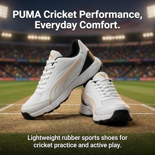 Image of PUMA Men Nu Cricket Shoes | Lightweight Rubber Sports Shoes