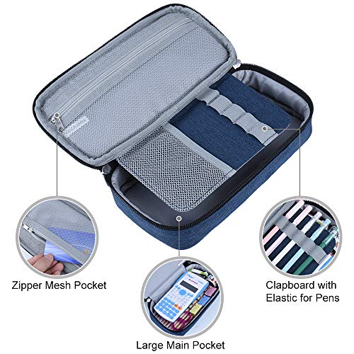 Image of Chelory Big Capacity Pencil Case Large Pencil Bag Pouch Pen Case Pencil Marker Holder Stationery Storage Makeup Bag for Office Supplies Adults
