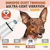Dog Nail Trimmers Ultra Quiet Electric Pet Dog Nail Clippers Cat Nail Clipper with Led Lights Nail Grinder High Speed Nail File Electric Clippers for Grooming Small, Medium,Large Dogs and Cats (white) #3
