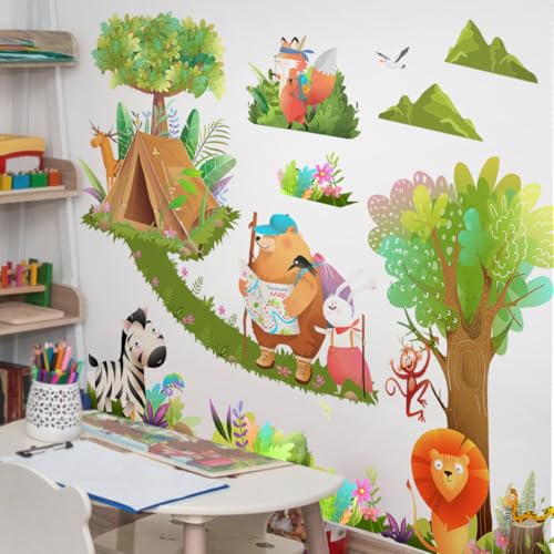 Vinilos Decorativos Safari Animales Selva 70x24 in miniatura 3