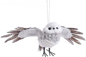 Enchante Owl Christmas Tree Topper - White