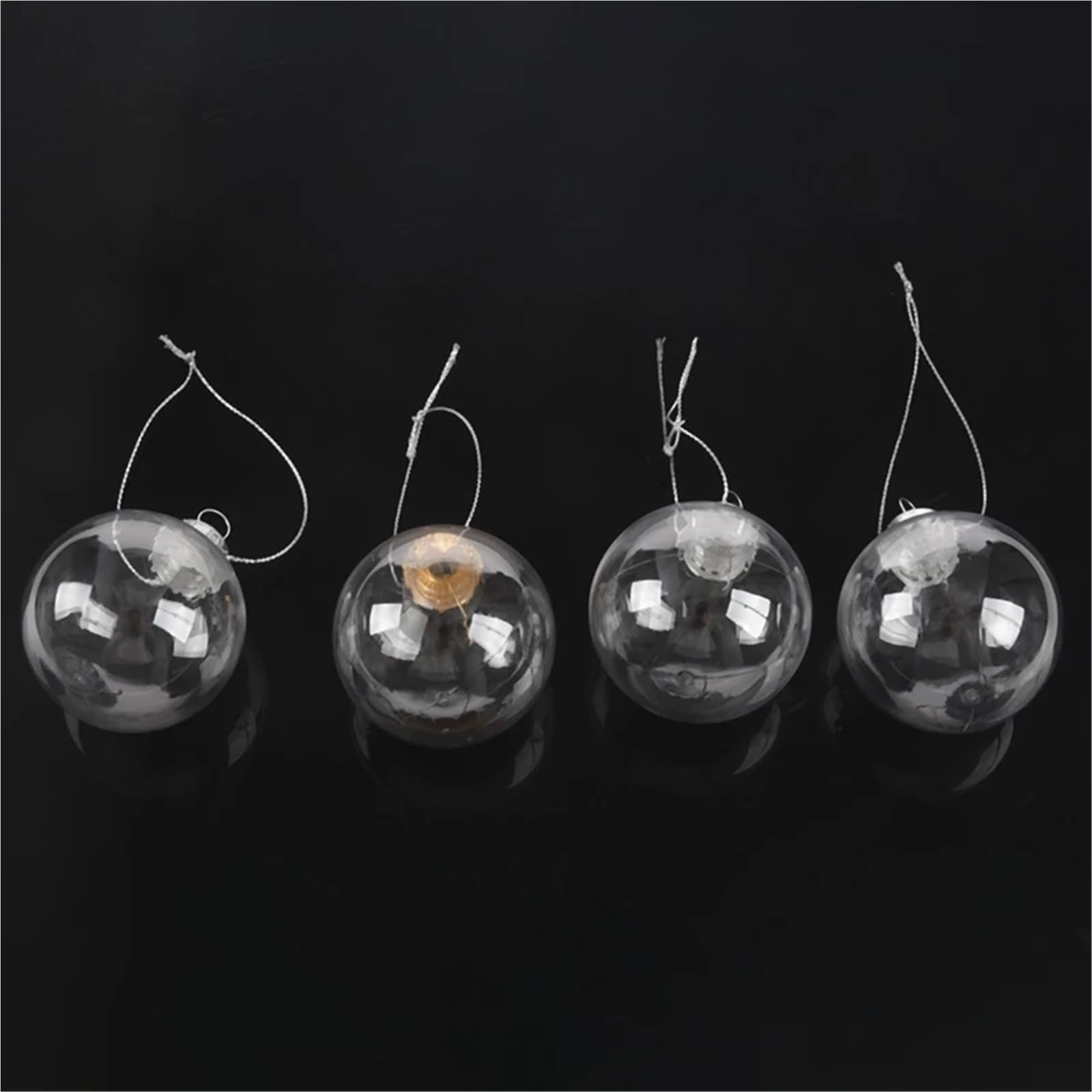 Boule De Noel,Noel Decoration Lot de 40 Boules Noël Transparentes en Plastique incassable et sans Couture, 60 mm, for décoration d'arbre