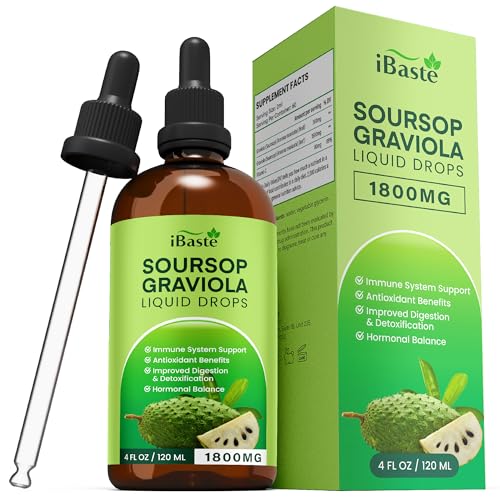 Soursop Bitters Liquid Organic Extract: Soursop Graviola Liquid Drop for Cell Support & Regeneration Immune System and Gut Health 120 ML