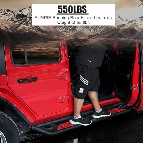 Estribos para Jeep Wrangler JLU 4 puertas 2018-2026 miniatura 5