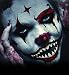 Halloween Realistic Temporary Costume Make Up Face Tattoo Kit Men or Women Adult - (Confused Clown) - 1 Kit