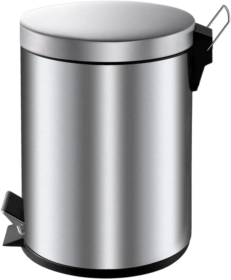 V-Part Pedal Bin 5 Liter, Stainless Steel Matt