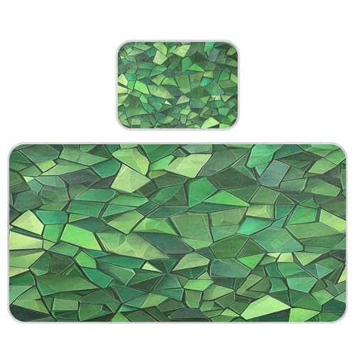 Takiito Split Glass Green Baby Cooling Mattress Pad, Soft & Breathable Cooling Mat Keep Baby Cool in Summer 28x52 in, Nursery Essential