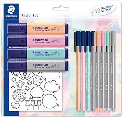 STAEDTLER Pastel Set 61 SBK1 PA - com 13 Peças - Marca Texto - Ca...