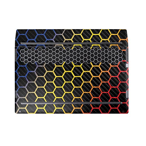 Image of MightySkins Carbon Fiber Skin Compatible with Alienware M17 R5 (2022) Full Wrap Kit - Primary Honeycomb | Protective, Durable Textured Carbon Fiber Finish | Easy to Apply | Made in The USA