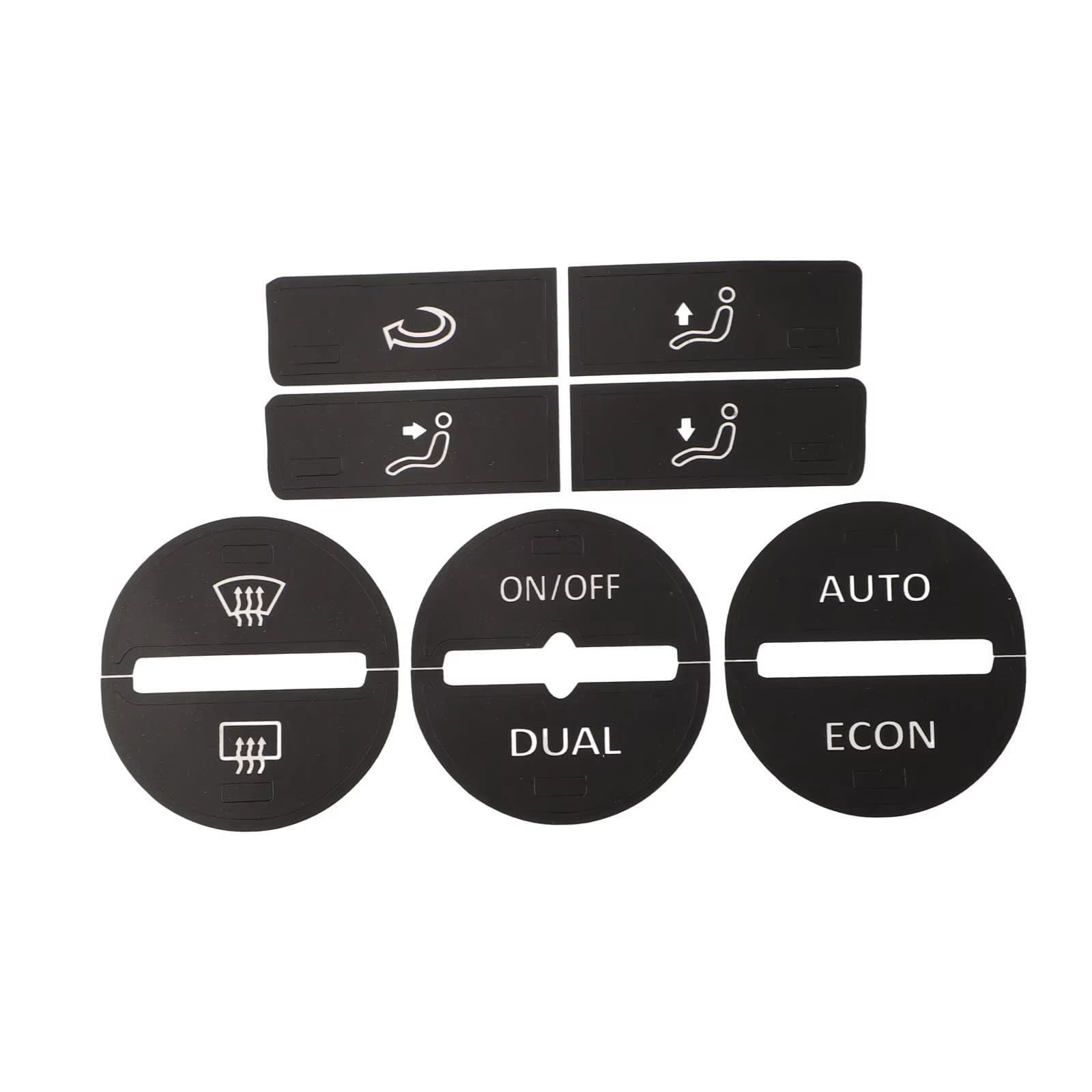 Button Trim Compatible with VW for Golf Mk5 for Passat 2005 2006 2007 2008 Car Air Conditioning Window Climate Control Button Sticker