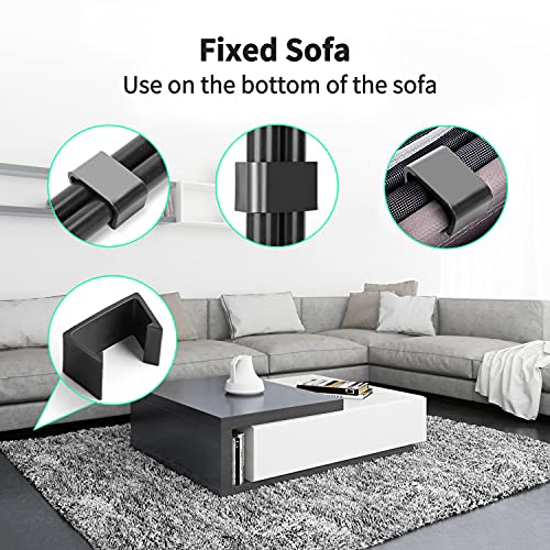 8 Pcs Outdoor Furniture Clips, Sofa Wicker Sectional Patio Furniture Clips, Wicker Chair Fastener, Wicker Furniture Clamps Connectors, Connect Sectional Module Outdoor Couch Patio Furniture #TOP4