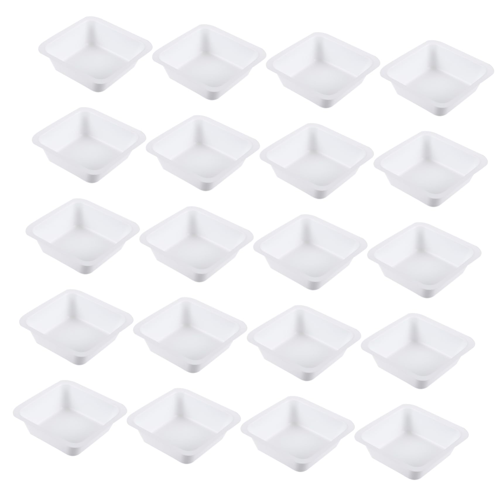 MUSISALY 100ml Plastic Weighing Plate 50pcs Square Weighing Boat Static for Lab Jewelry and Sample Measurement