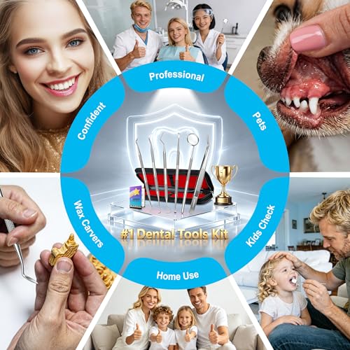 G.CATACC 6-in-1 Dental Tools Kit