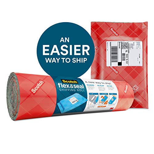 Scotch Flex And Seal Shipping Roll, 10 Ft X 15 In, Red Edition, Just Ship It, No Boxes, No Tape, Easy Packaging Alternative To Poly Mailers, Shipping Bags, Bubble Mailers, Padded Envelopes, Boxes (Fs-1510-Hol) #TOP2
