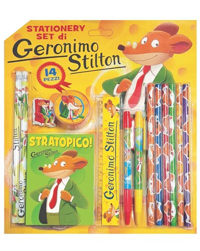 🎁 UN REGALO STRATOPICO: Rientro a scuola? Rientro in ufficio? In stile con i nostri set cancelleria. Sono ottime idee regalo per tutti sia grandi che piccini! 😊Perfetto per i lettori e lettrici che seguono le avventure di Geronimo Stilton.