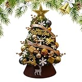 Matériaux durables : fabriqué avec des composants à haute résistance, ce sapin de Noël de table conserve sa forme et sa finition brillante saison après saison, offrant un design durable qui peut être réutilisé chaque année. Il garantit que les célébrations restent vibrantes et écologiques sans compromettre la qualité, réduisant l'impact environnemental en évitant les remplacements fréquents et en créant un environnement pour les événements festifs en intérieur avec un produit fiable et durable.