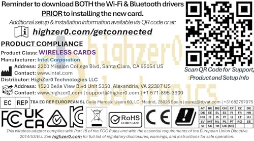 Image of Legacy Mini-PCIe Wi-Fi Card for Intel AX200 | Half Mini PCIe Network Card | 2.4 GBP with Bluetooth 5.2 Support | HMC WLAN Replacement Part AX200.HMWG Wi-Fi Card AX200HMW