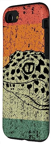 Iphone Se (2020) / 7 / 8 Retro Lizard Reptile Gift Vintage Leopard Gecko Case #TOP1