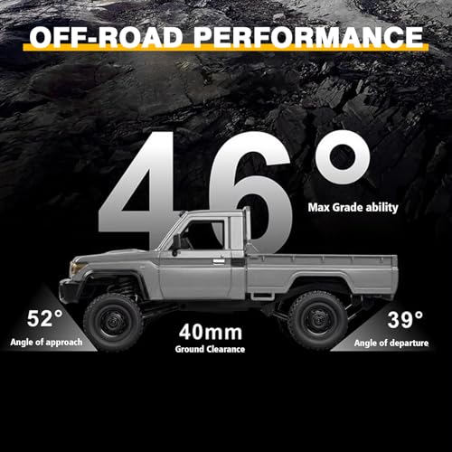 Image of Upgraded MN82 PRO LC79 RC Rock Crawler, 1 /12 MNRC RC Crawler 4x4 Toyota LC79 Off Road RC Pickup Truck, 4WD 2.4GHz RC Climing Car RTF with LED Lights for Adults