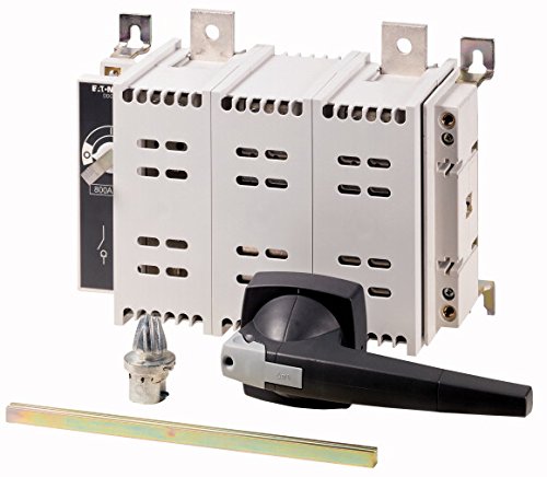 Eaton 6098952 DC di Ultimo taglio interruttore, 2 poli, 800 a con grigio manopola, tra costruzione con 300 mm asse in metallo