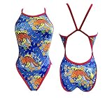 turbo japanese mini truck Bañador natación Turbo Power Japan Vibes Bragas de Bikini, Royal, XXXX-Large para Mujer