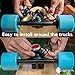Eggboards Electric Skateboard Lights for Night Riding. LED Skateboard Light Kit. Longboard Lights USB Rechargeable. Skate Board Headlight Front and Back. Ideal Electric Skateboards Accessories