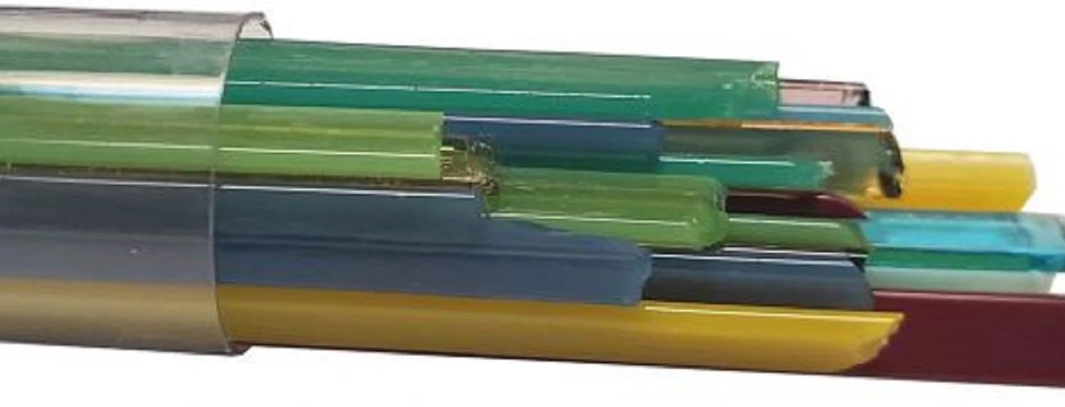 Black Opal Glass Ribbons - COE 90